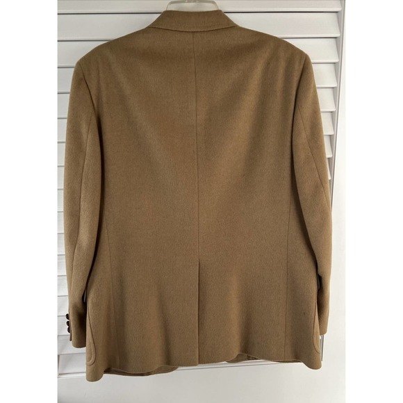 VTG Men's KINGSRIDGE Tan 100% Camel Hair Blazer Sports Jacket Made In U.S.A. - Picture 7 of 9